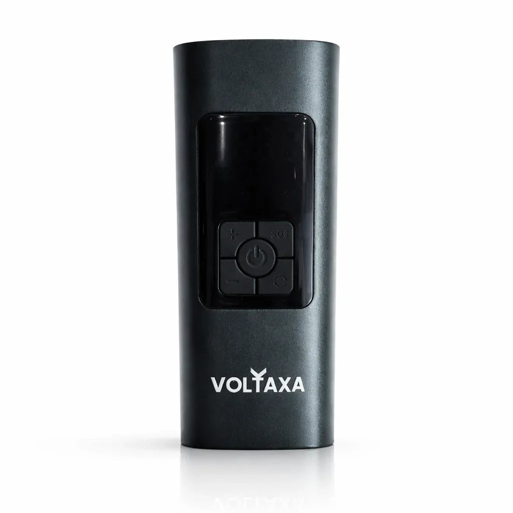 Voltaxa cordless tyre inflator for checking and topping up car tyre pressure in cold weather