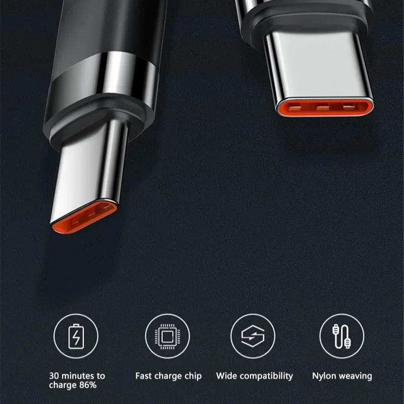 120W Fast Charge USB-C Cable
