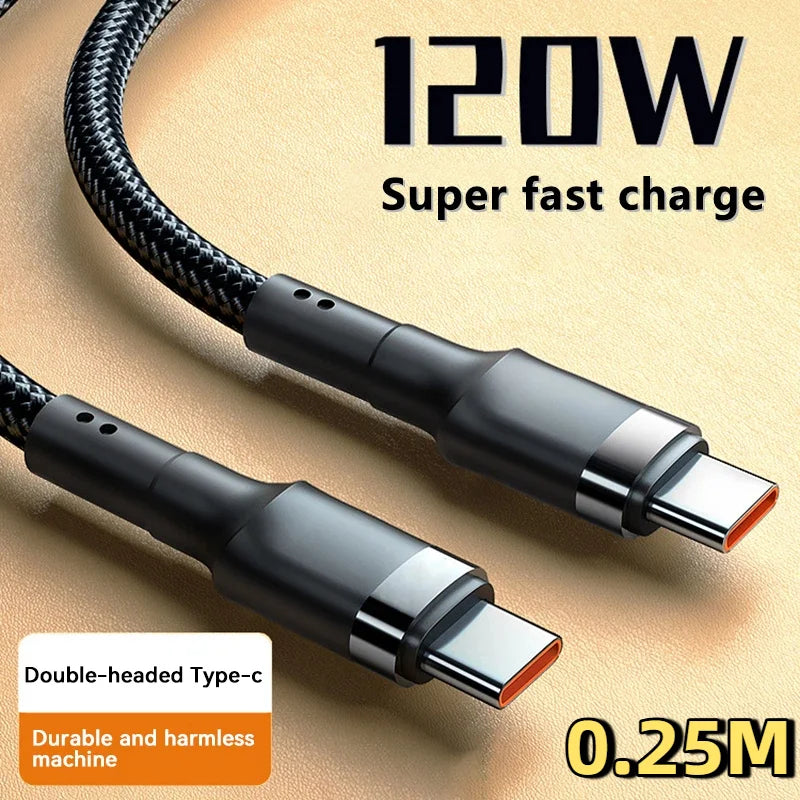 120W Fast Charge USB-C Cable