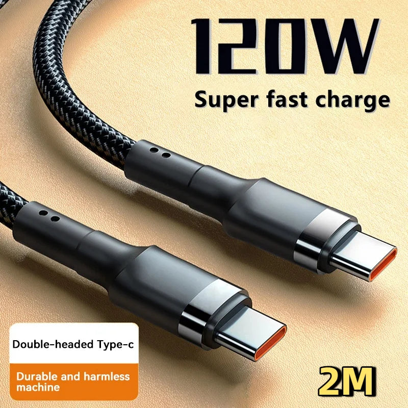 120W Fast Charge USB-C Cable