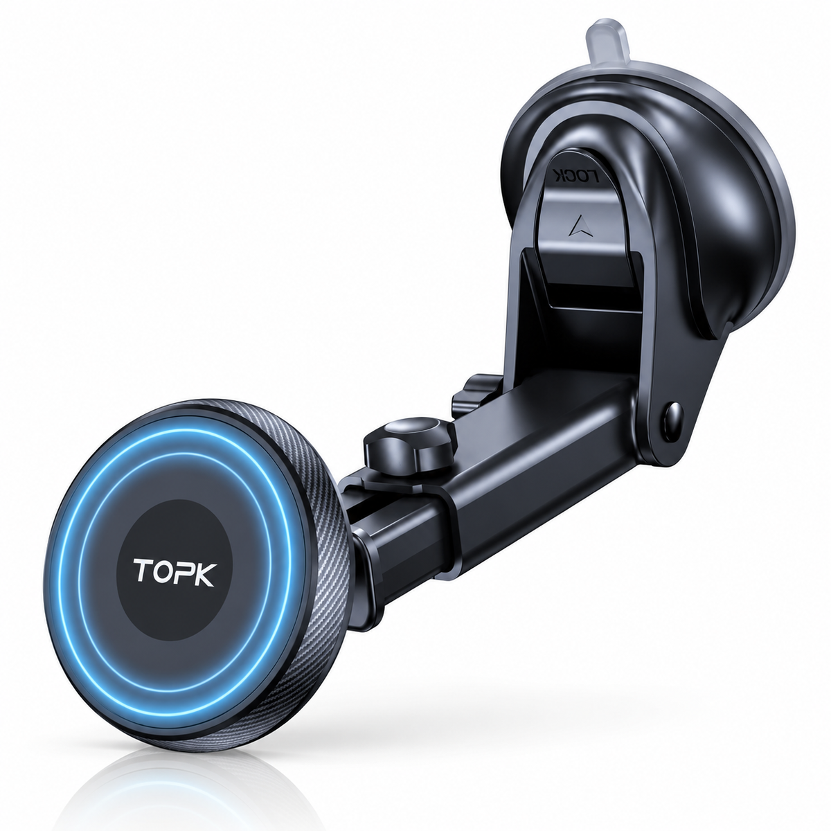 TOPK Windscreen Phone Holder with Extendable Arm