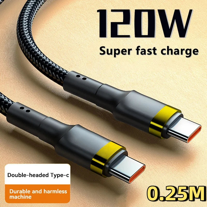 120W Fast Charge USB-C Cable