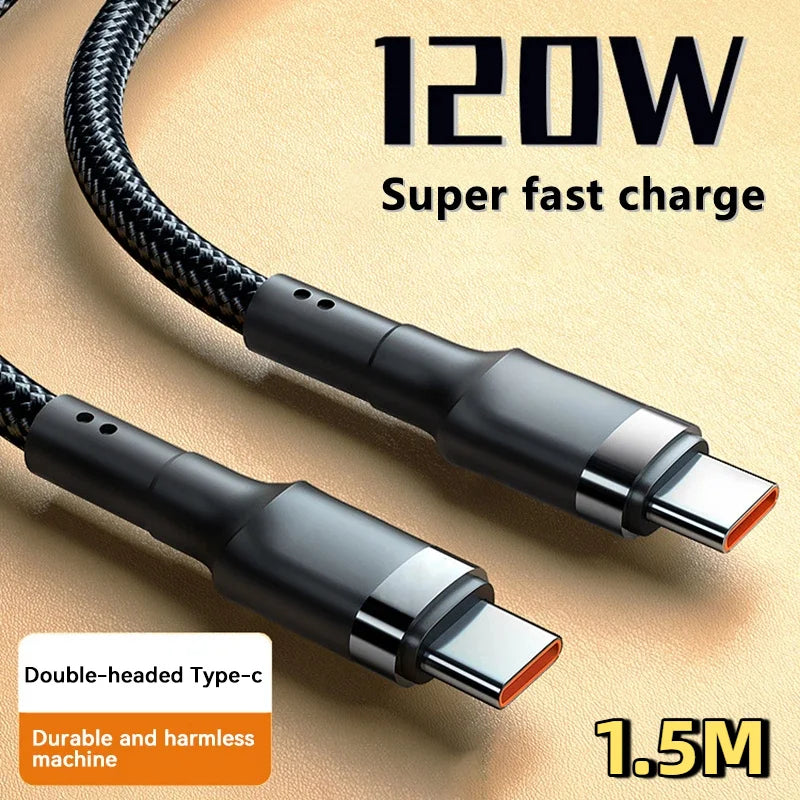 120W Fast Charge USB-C Cable