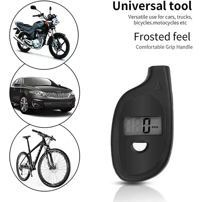 Universal digital tire pressure gauge for cars, motorcycles, bicycles, and trucks by Voltaxa