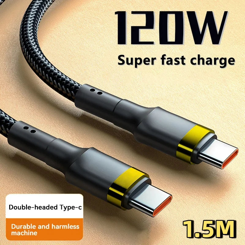 120W Fast Charge USB-C Cable