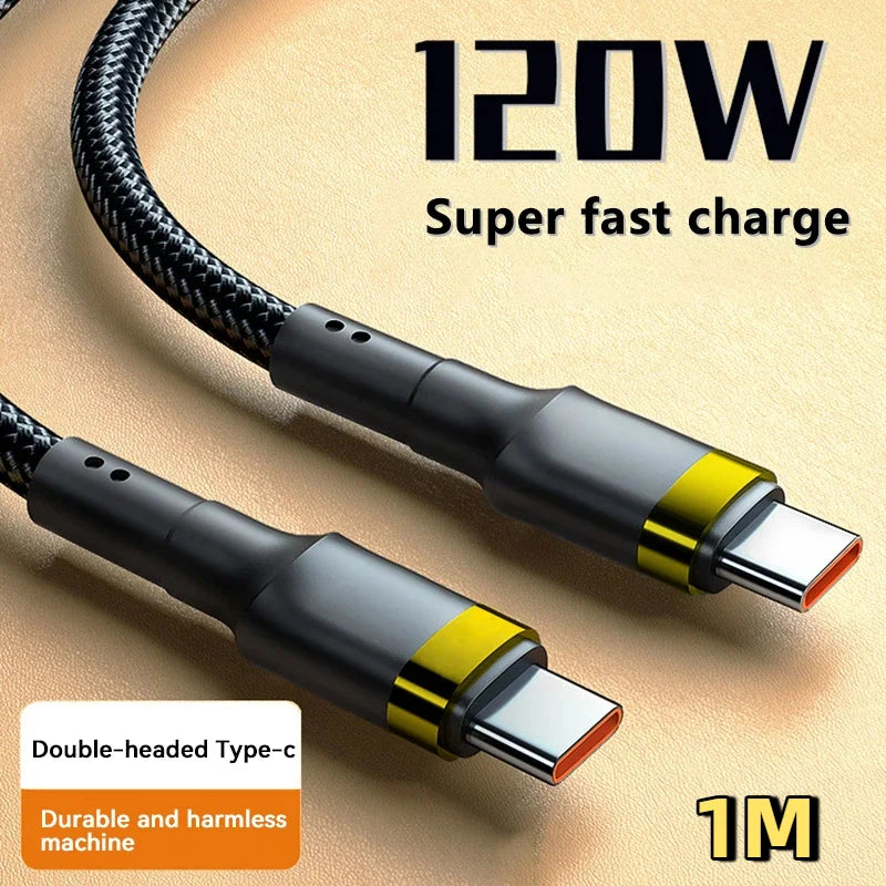 120W Fast Charge USB-C Cable