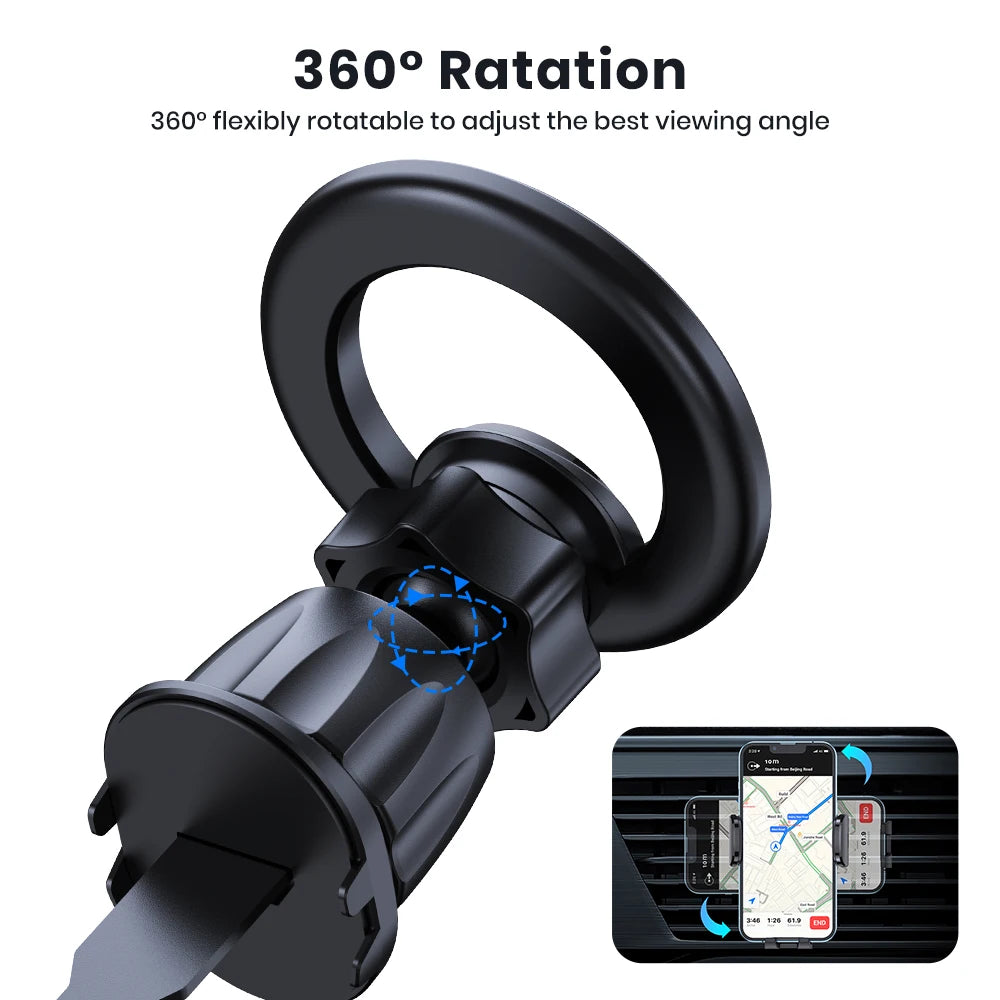 MagSafe Magnetic Car Phone Mount (360° Air Vent)