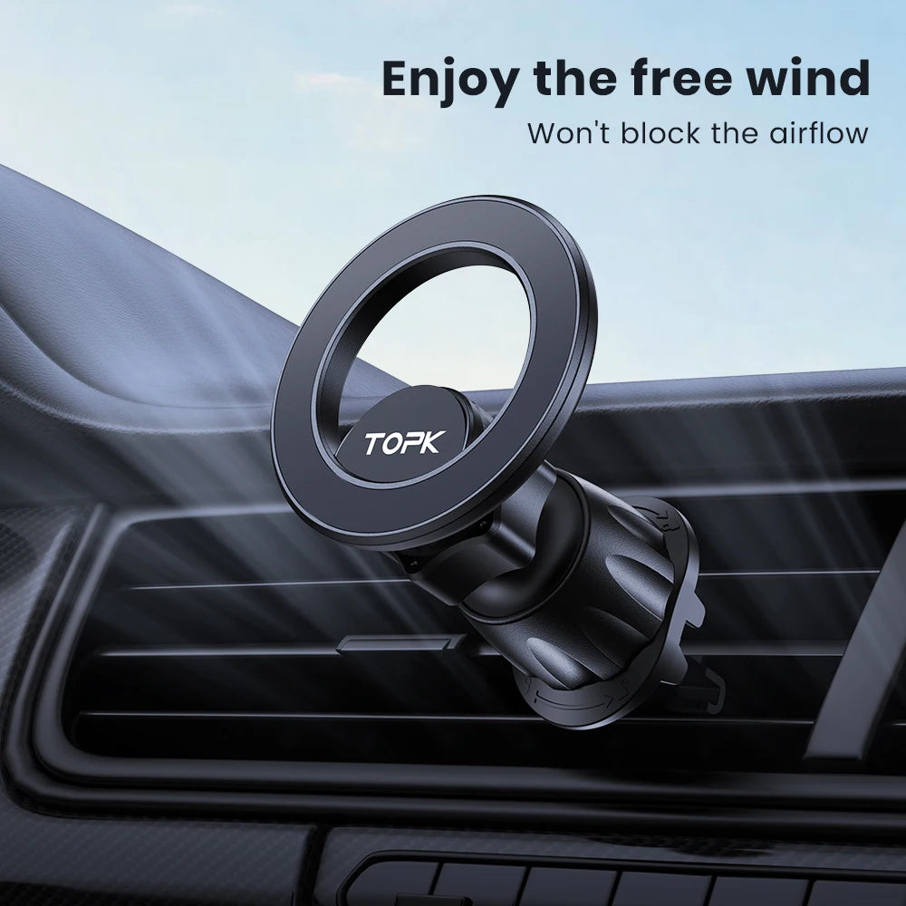 MagSafe Magnetic Car Phone Mount (360° Air Vent)