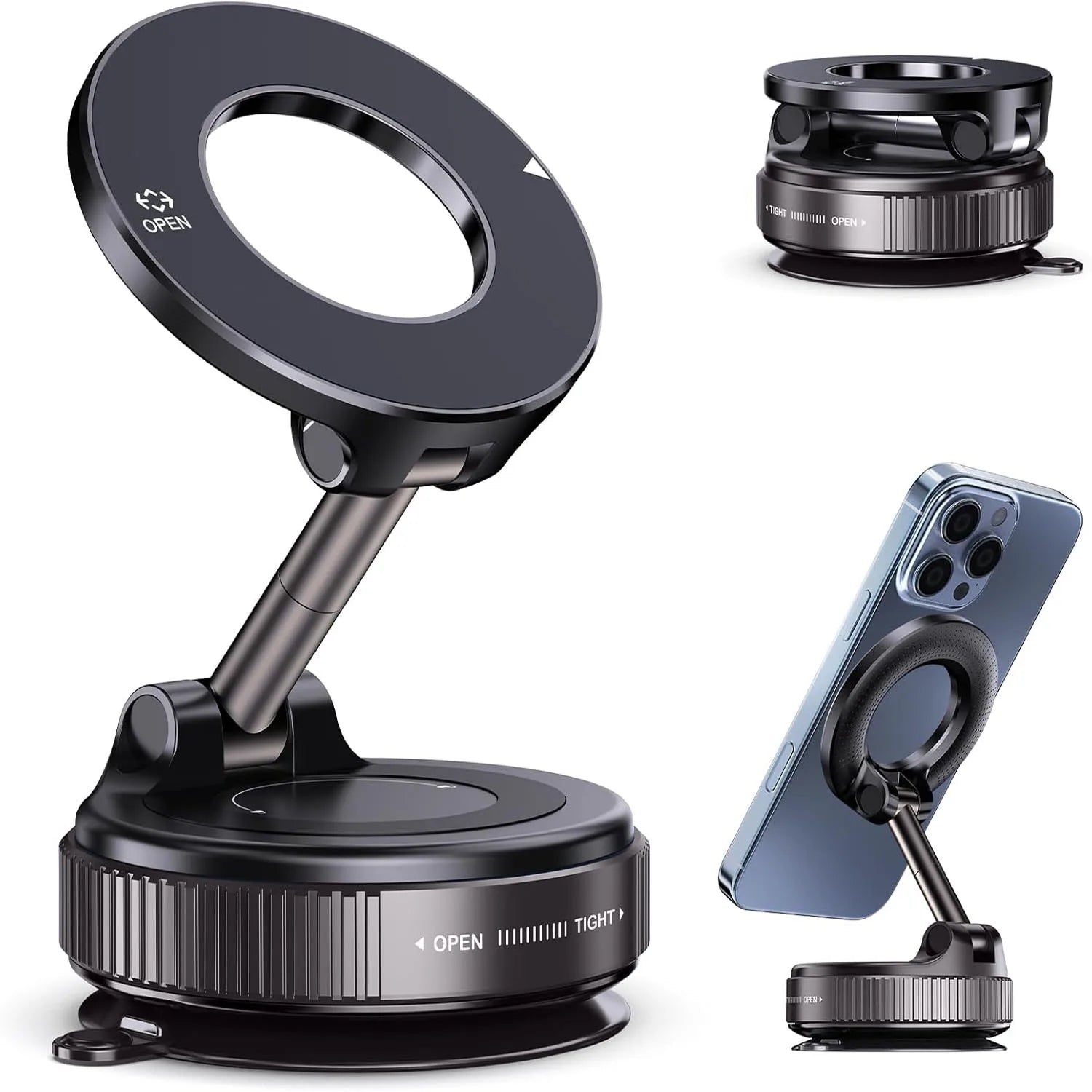 Magnetic Suction Cup Phone Mount for Magsafe 360°