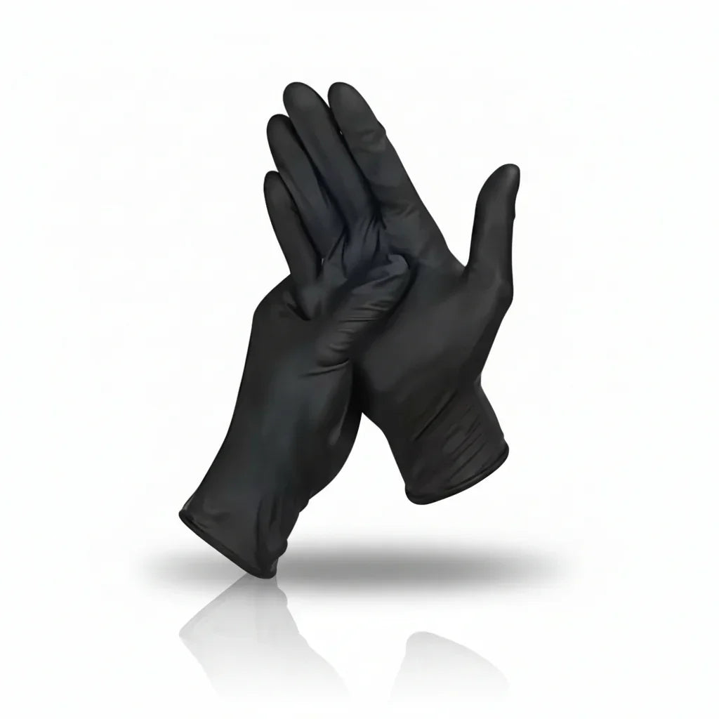 Industrial-Grade Black Nitrile Gloves