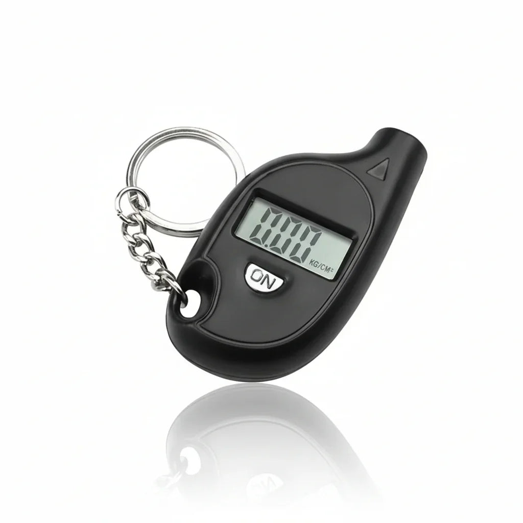 Digital tire pressure gauge keychain with LCD display, Voltaxa automotive accessory